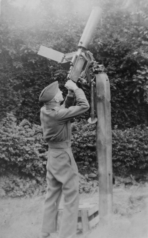 Major Kilner in his Garden - Ixworth World War Two